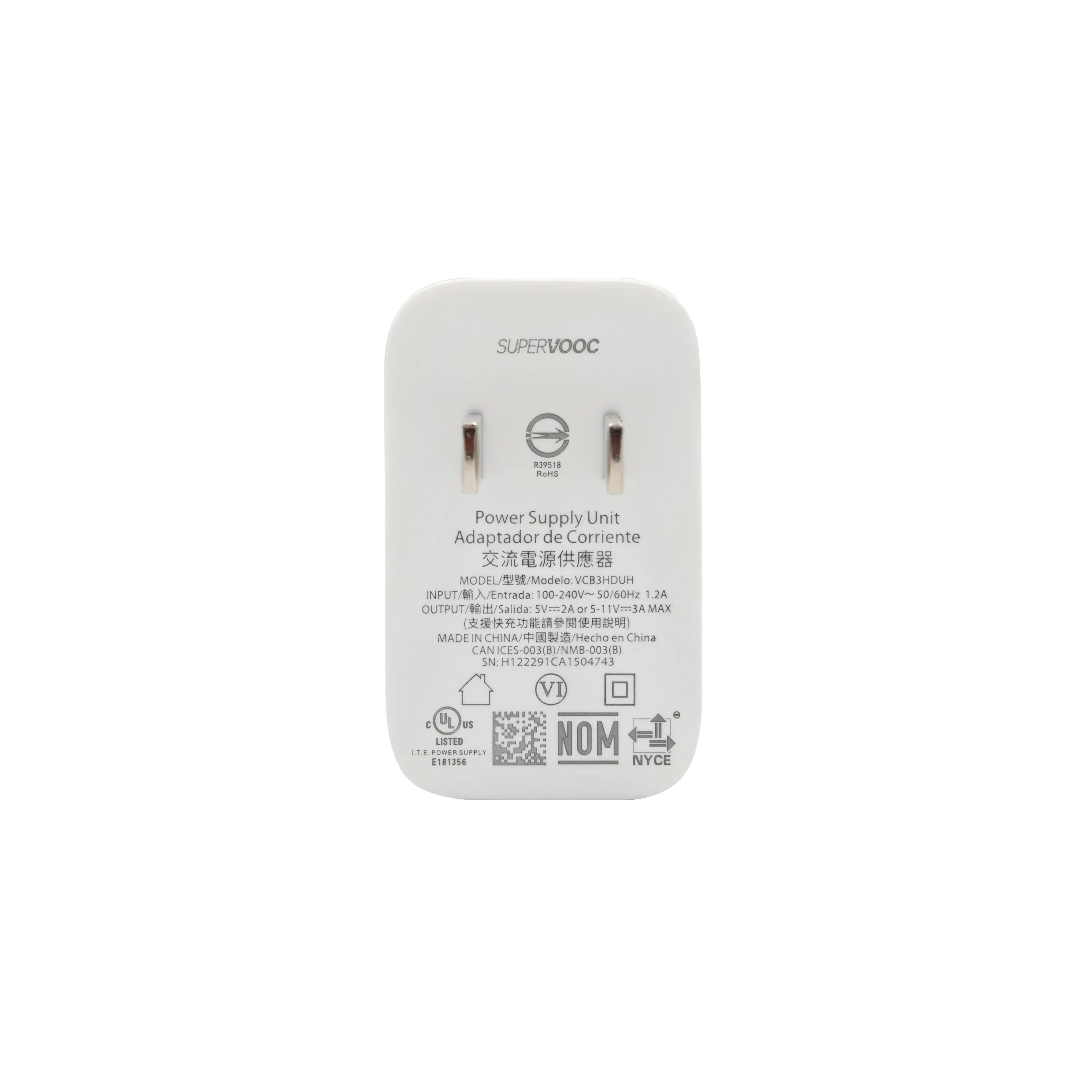Adaptador 33W OPPO SUPERVOOC _3