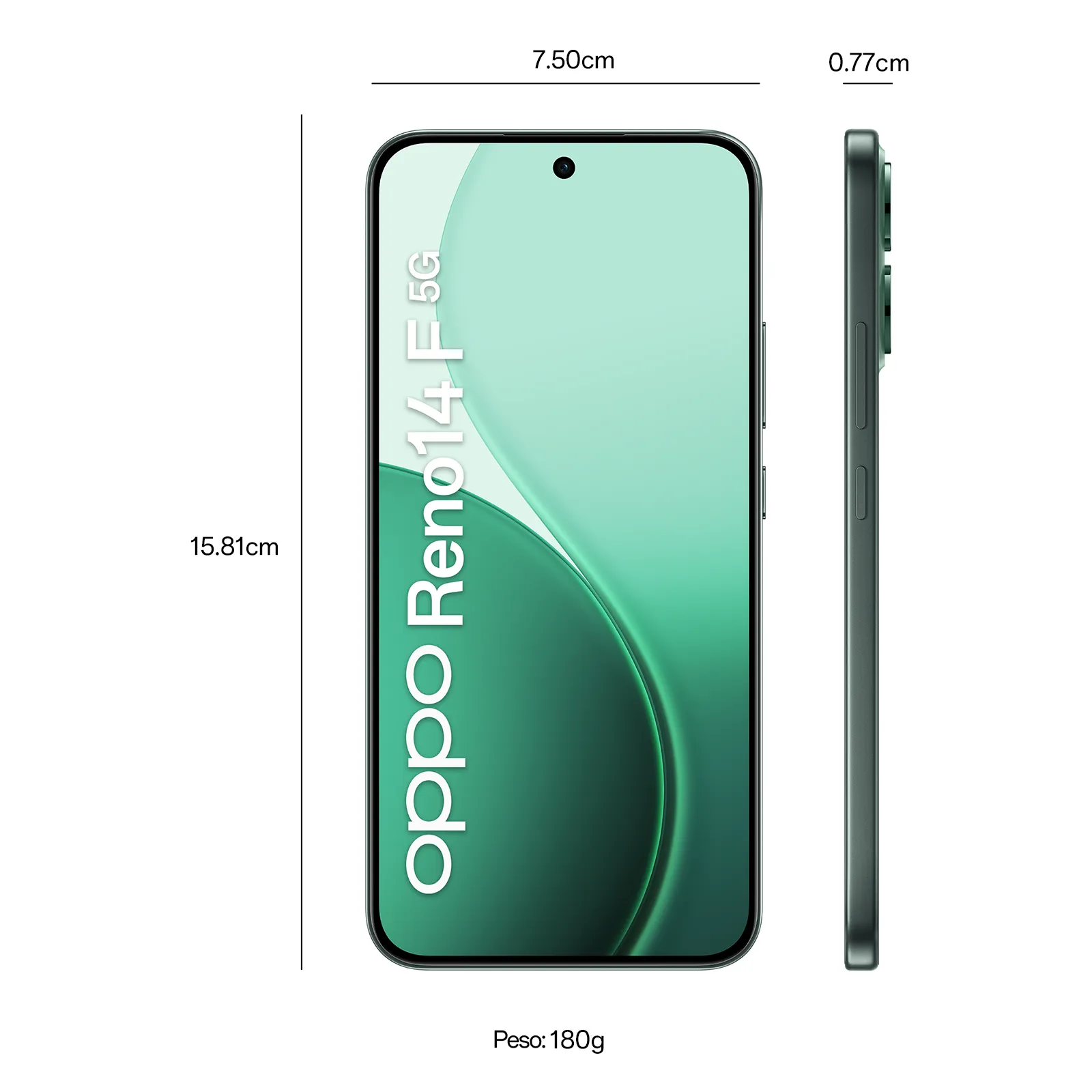 OPPO Reno14 F 5G 256GB+12GB Verde Luminoso_3