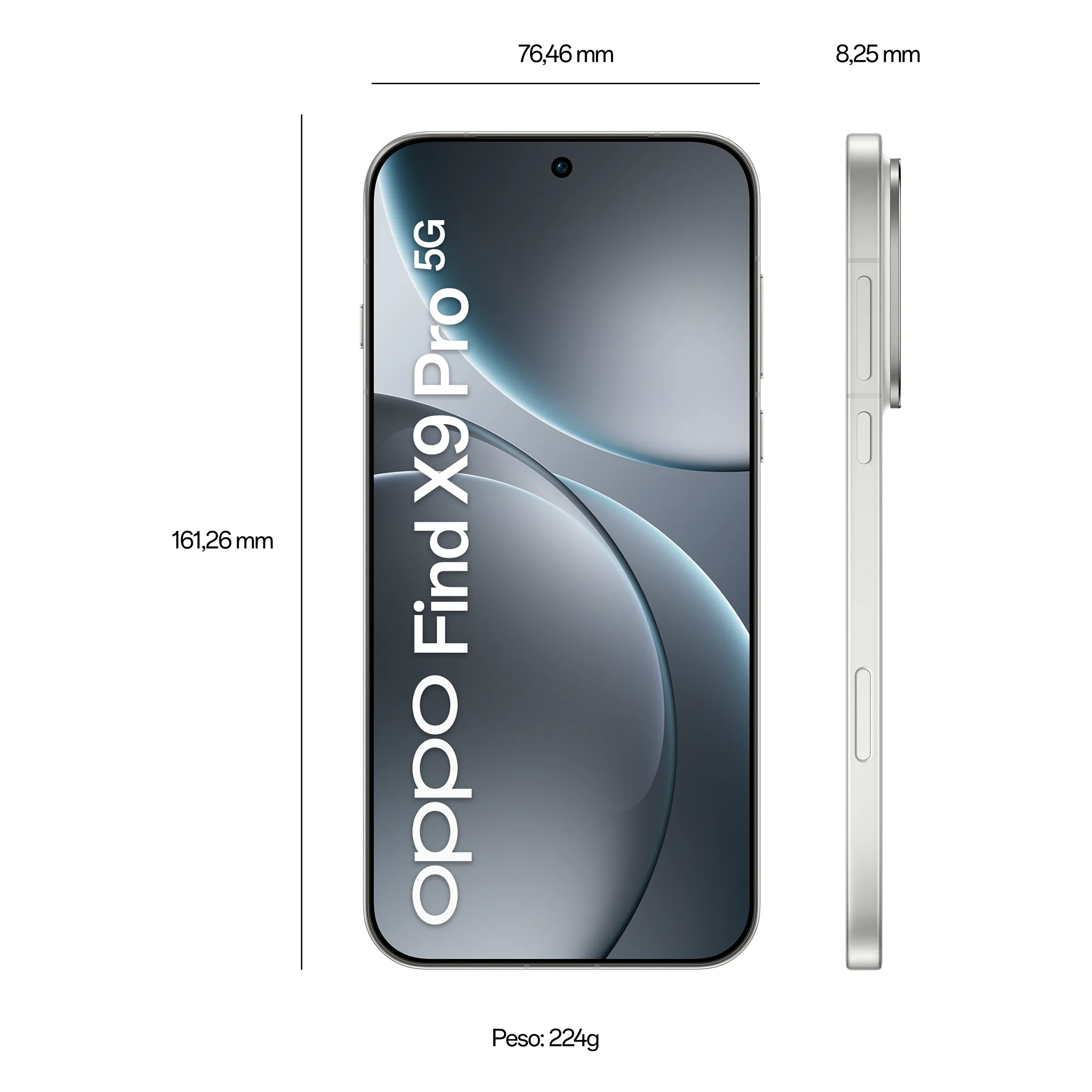 OPPO FindX9 Pro 512GB+16GB Blanco Perla_6