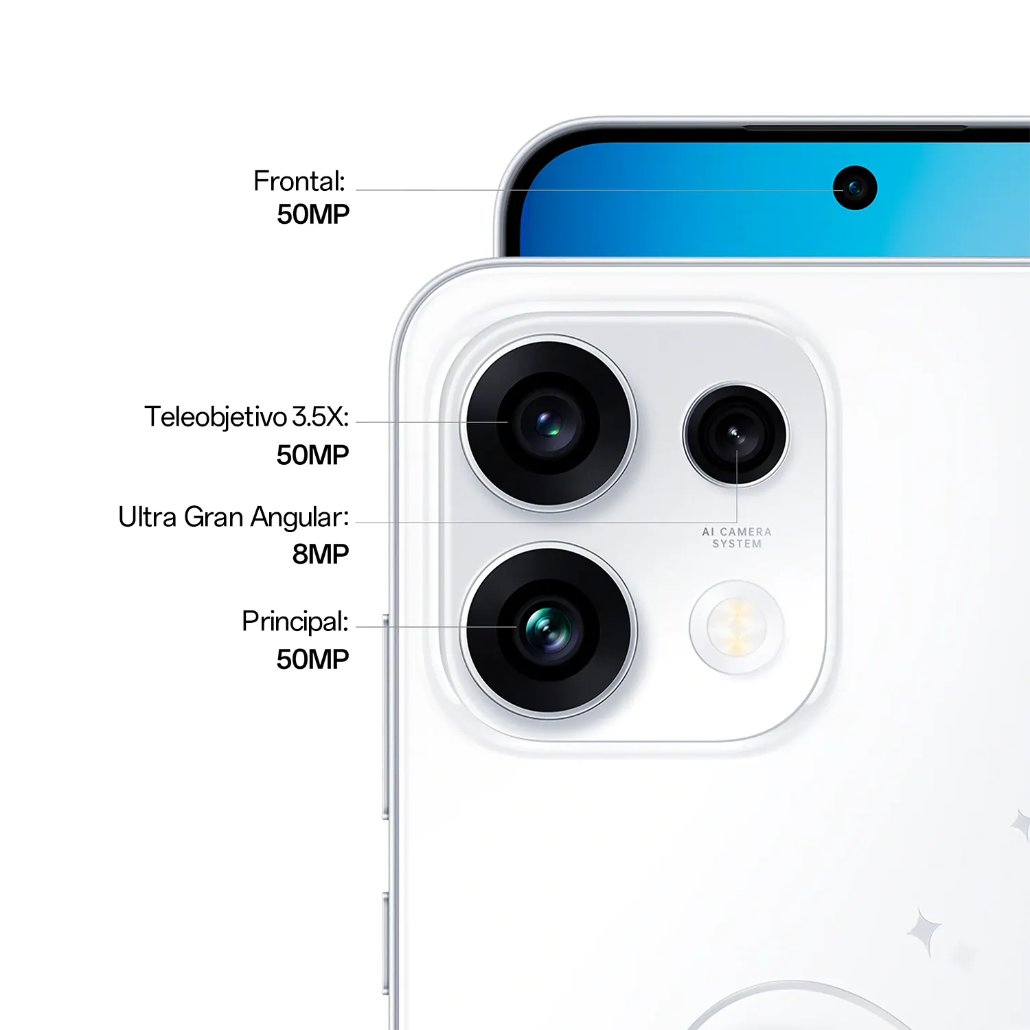 OPPO Reno16 F 5G 256GB + 8GB Blanco_3